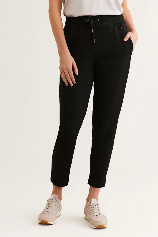 Pantalon jogger taille haute en modal - Femme