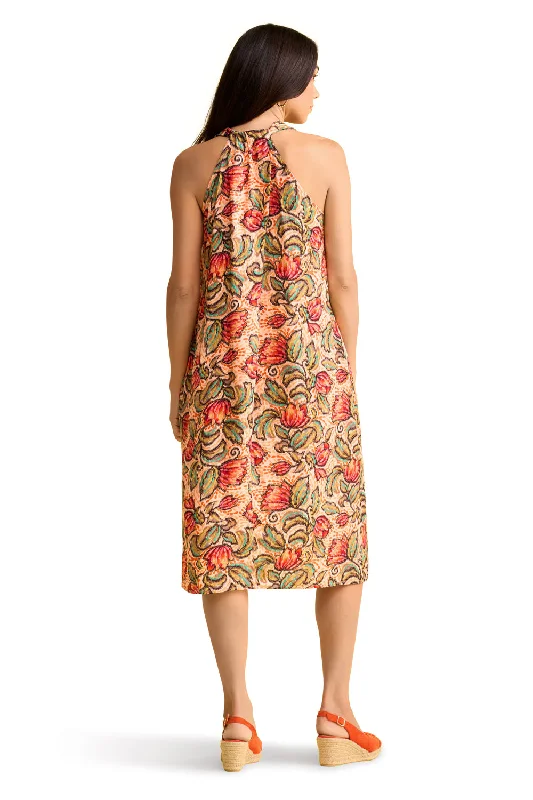 Printed  Sleeveless Dress