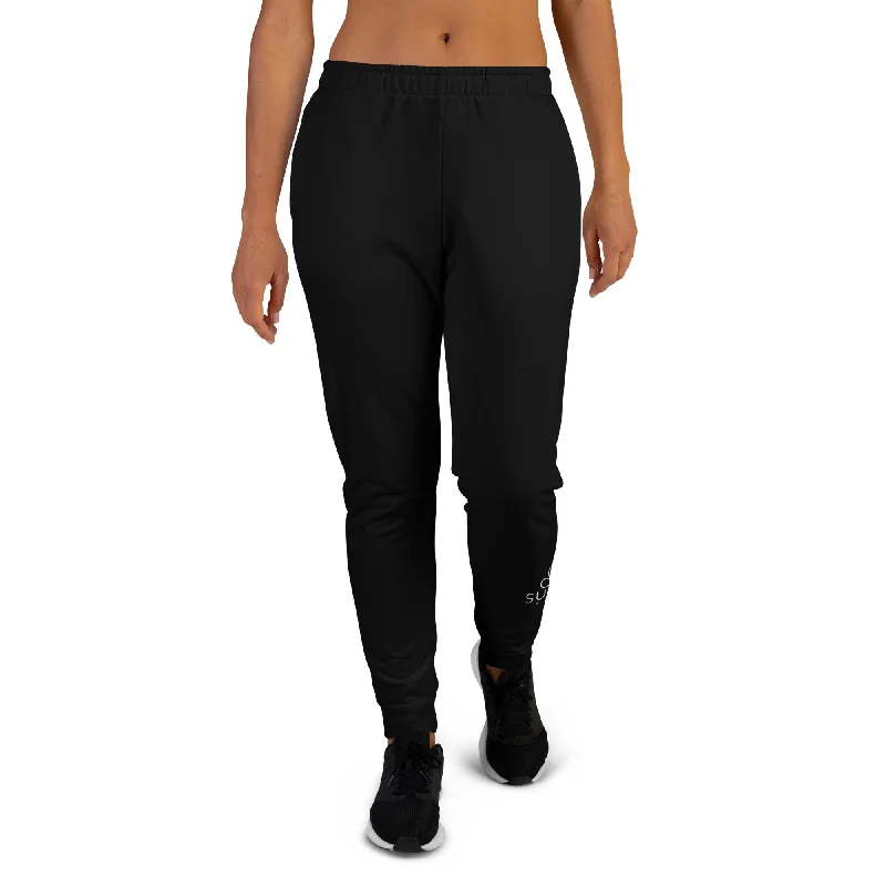 Sunia Yoga Solid Black Women's Joggers