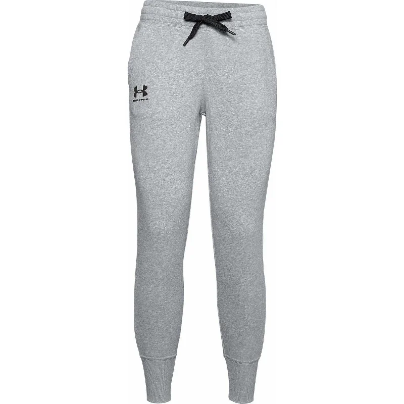 Under Armour Rival Womens Fleece Joggers - Grey