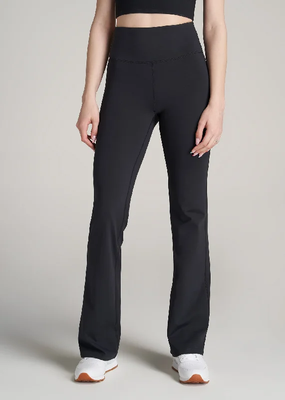 AT Balance Open-Bottom Women's Tall Yoga Pants in Black