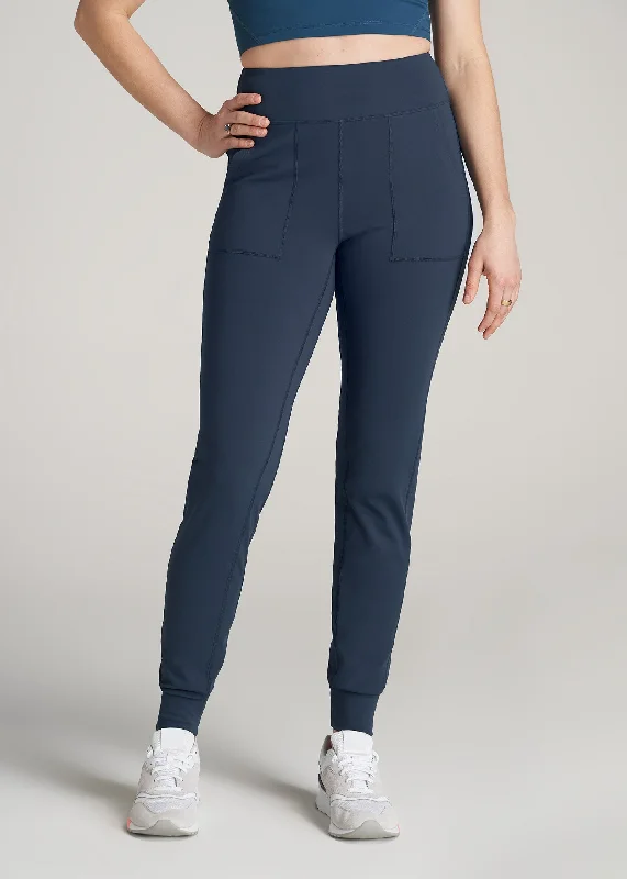 Balance Pocket Joggers for Tall Women in Bright Navy