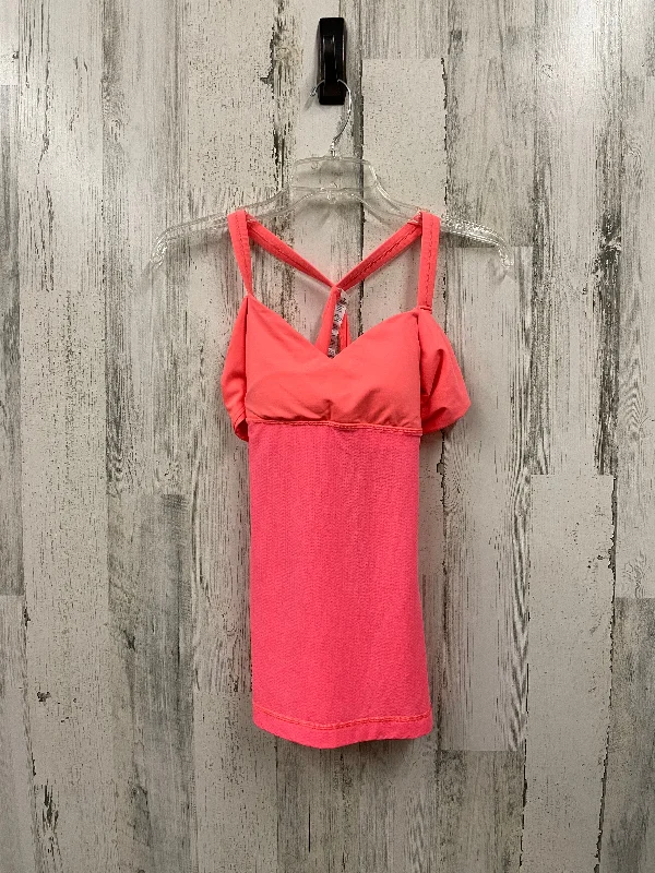 Athletic Tank Top By Lululemon In Peach, Size: 4