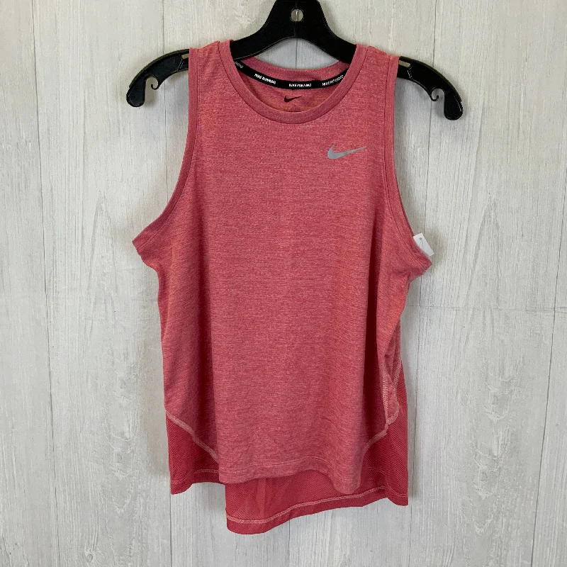 Athletic Tank Top By Nike Apparel In Pink, Size: M