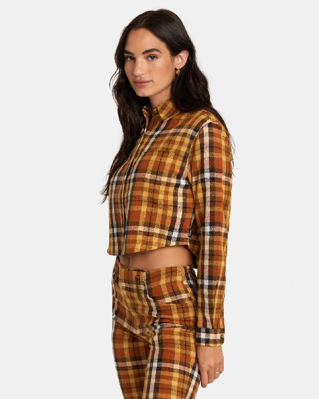 Bayside Flannel Long Sleeve Shirt - Latte