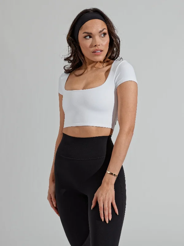 Butter Crop Top - White