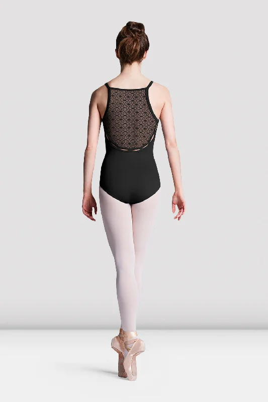 Ladies Dionne Floral Mesh Back Leotard