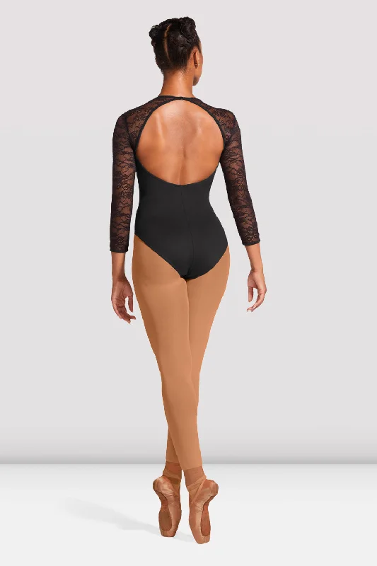 Ladies Kate Lace Open Back Leotard