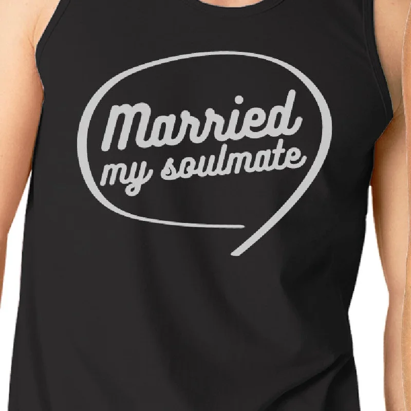 Married My Soulmate Matching Couple Black Tank Tops