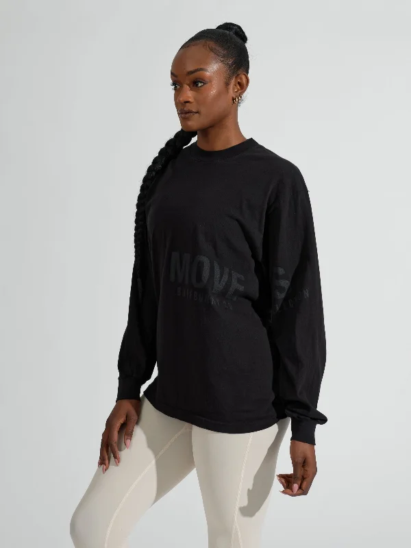 Moves Long Sleeve Tee - Black