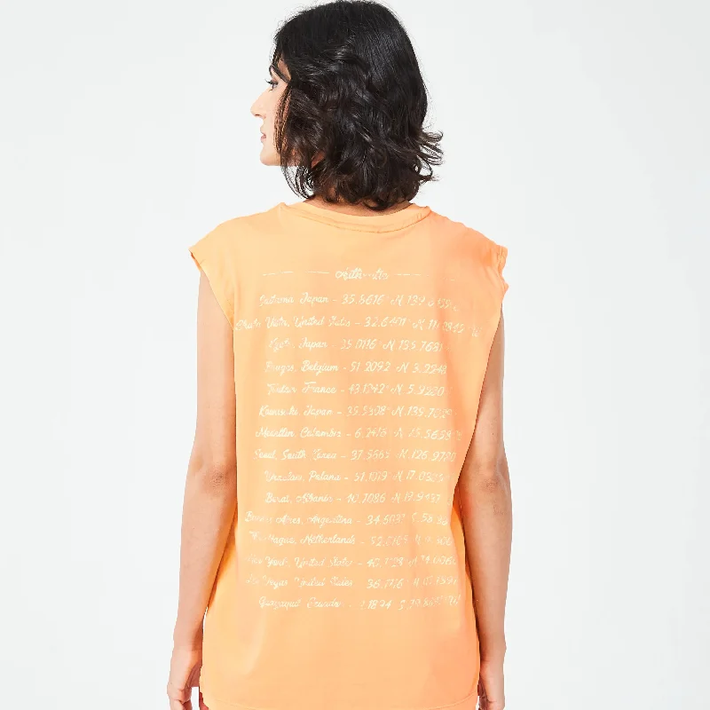 Retrograde Explorer Tank - Orange Chiffon Marl