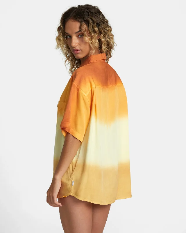 Rose Machado Swami Short Sleeve Shirt - Lemon Meringue