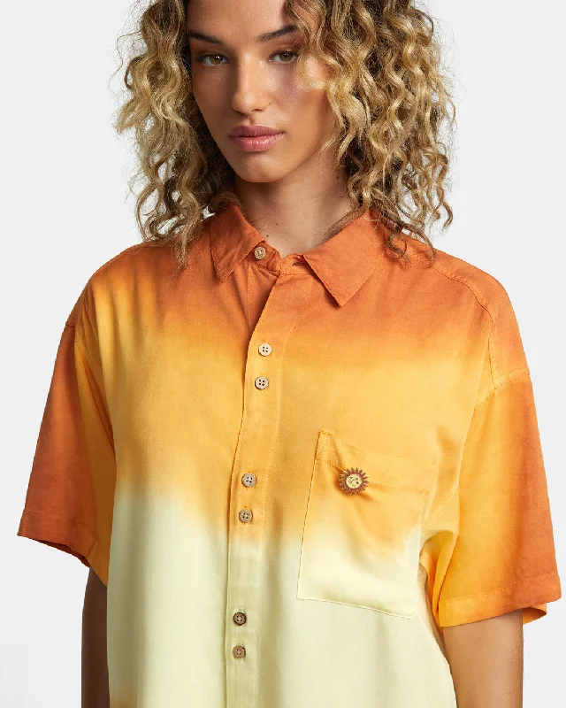 Rose Machado Swami Short Sleeve Shirt - Lemon Meringue