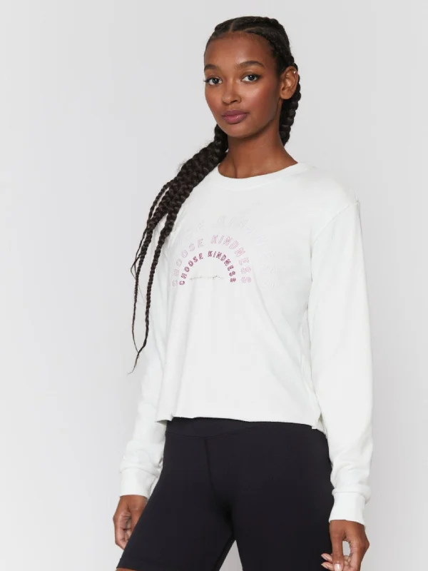 Spiritual Gangster Kindness Crop Sweatshirt