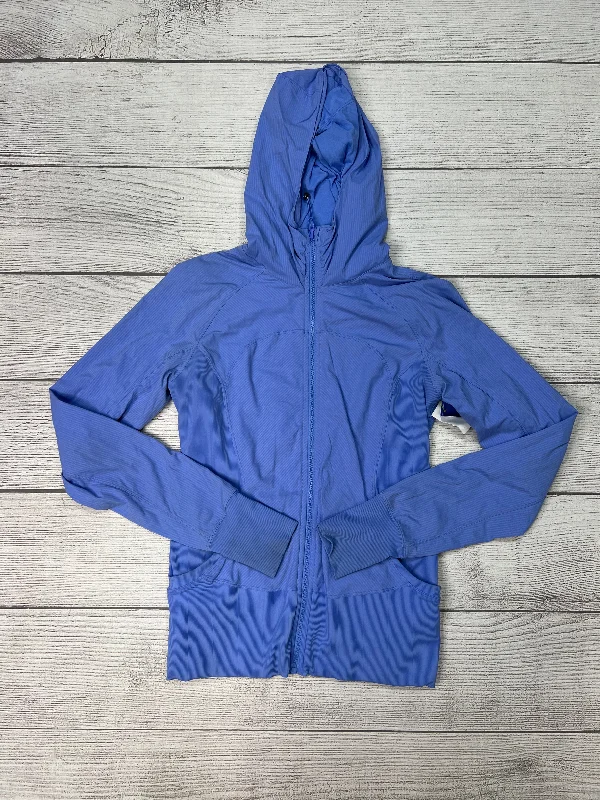 Athletic Jacket By Lululemon In Blue, Size: 10