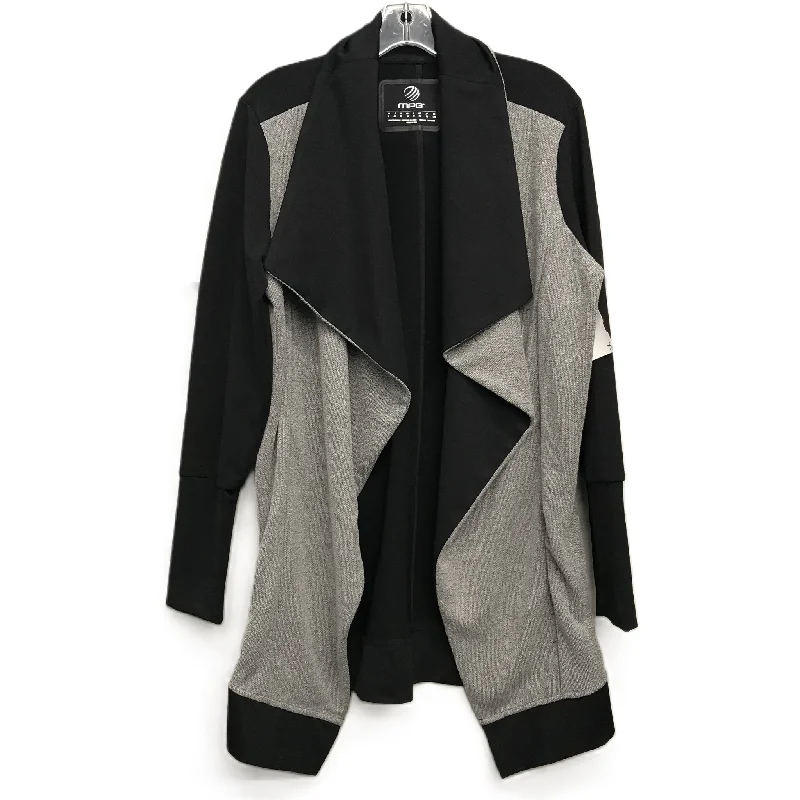 Athletic Jacket By Mpg In Grey, Size: L