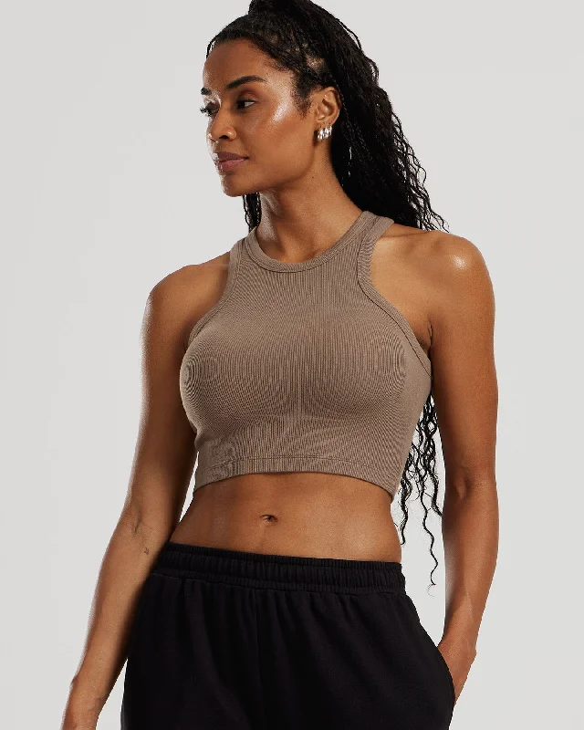 Comfort Ribbed Cropped Tank | Caribou