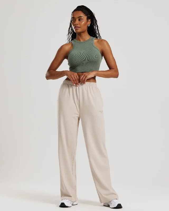 Comfort Ribbed Cropped Tank | Sage