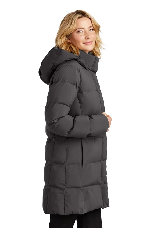 Mercer+Mettle Womens Water Resistant Full Zip Hooded Puffy Parka - Anchor Grey