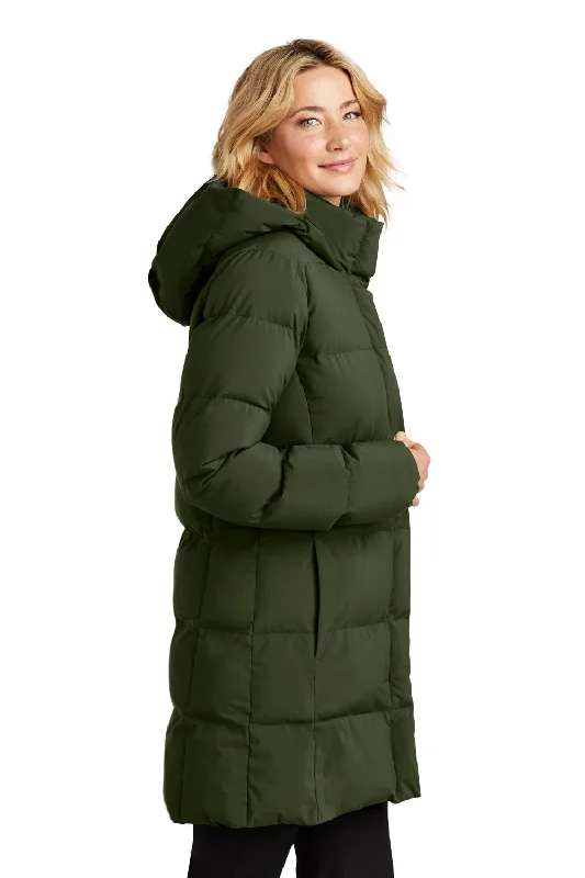 Mercer+Mettle Womens Water Resistant Full Zip Hooded Puffy Parka - Townsend Green