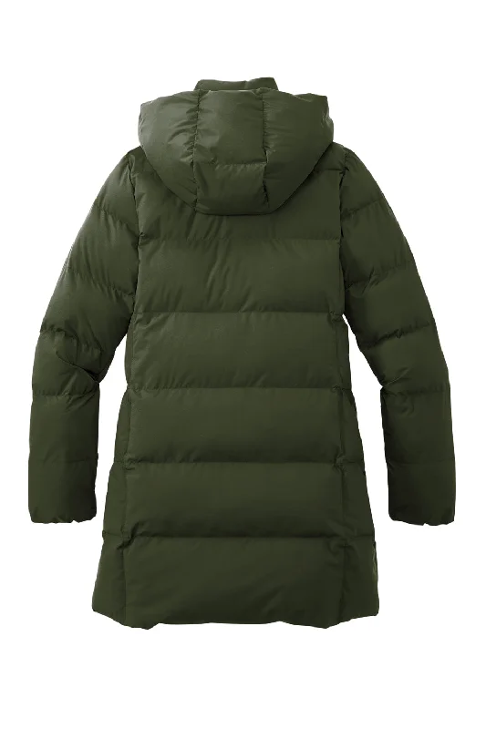 Mercer+Mettle Womens Water Resistant Full Zip Hooded Puffy Parka - Townsend Green