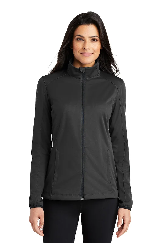 Port Authority Womens Active Wind & Water Resistant Full Zip Jacket - Deep Black