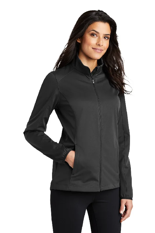 Port Authority Womens Active Wind & Water Resistant Full Zip Jacket - Deep Black