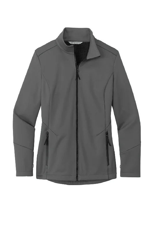 Port Authority Womens Collective Tech Waterproof Full Zip Soft Shell Jacket - Graphite Grey