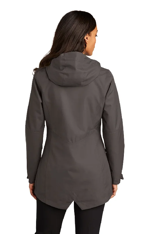 Port Authority Womens Collective Waterproof Full Zip Hooded Jacket - Graphite Grey