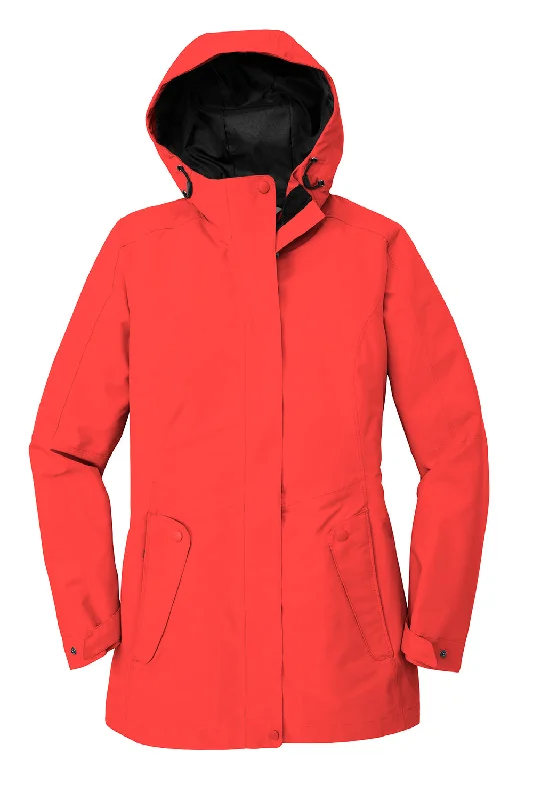 Port Authority Womens Collective Waterproof Full Zip Hooded Jacket - Pepper Red