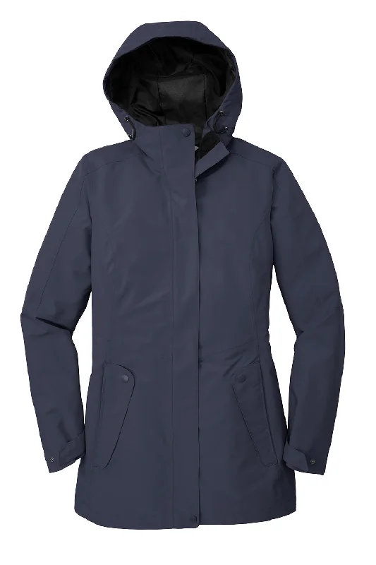 Port Authority Womens Collective Waterproof Full Zip Hooded Jacket - River Navy Blue