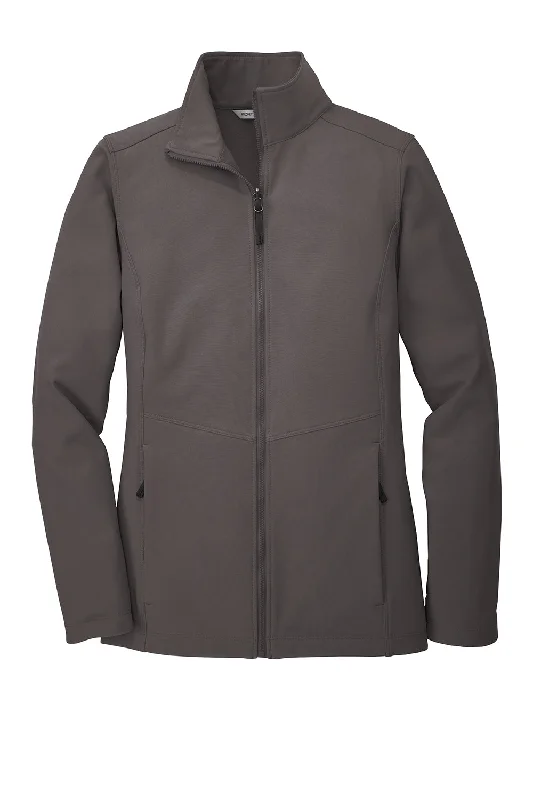 Port Authority Womens Collective Wind & Water Resistant Full Zip Jacket - Graphite Grey