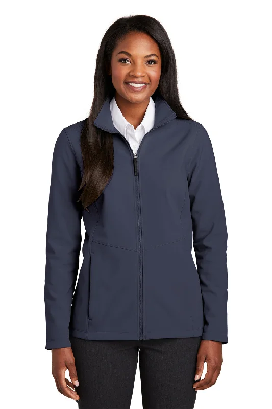 Port Authority Womens Collective Wind & Water Resistant Full Zip Jacket - River Navy Blue