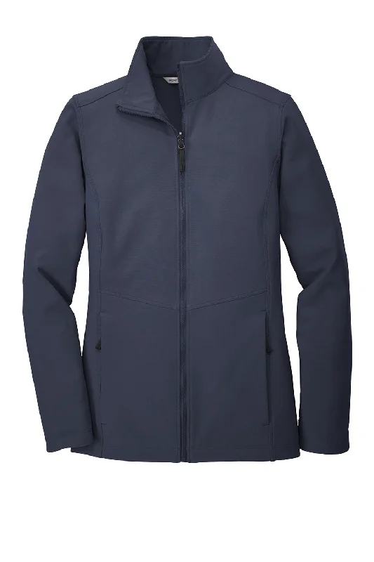 Port Authority Womens Collective Wind & Water Resistant Full Zip Jacket - River Navy Blue