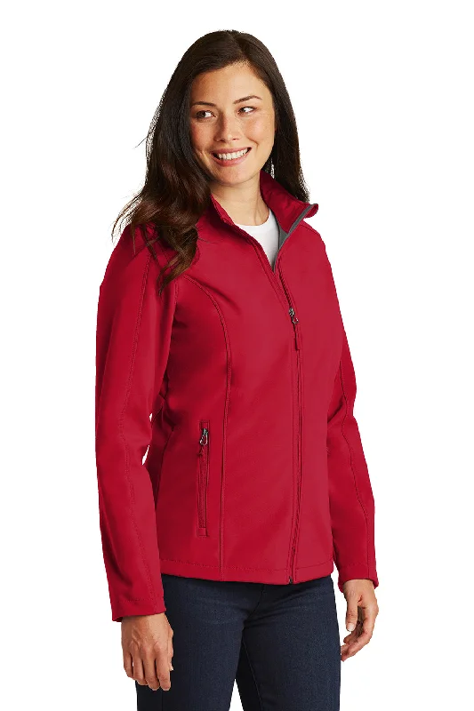 Port Authority Womens Core Wind & Water Resistant Full Zip Jacket - Rich Red