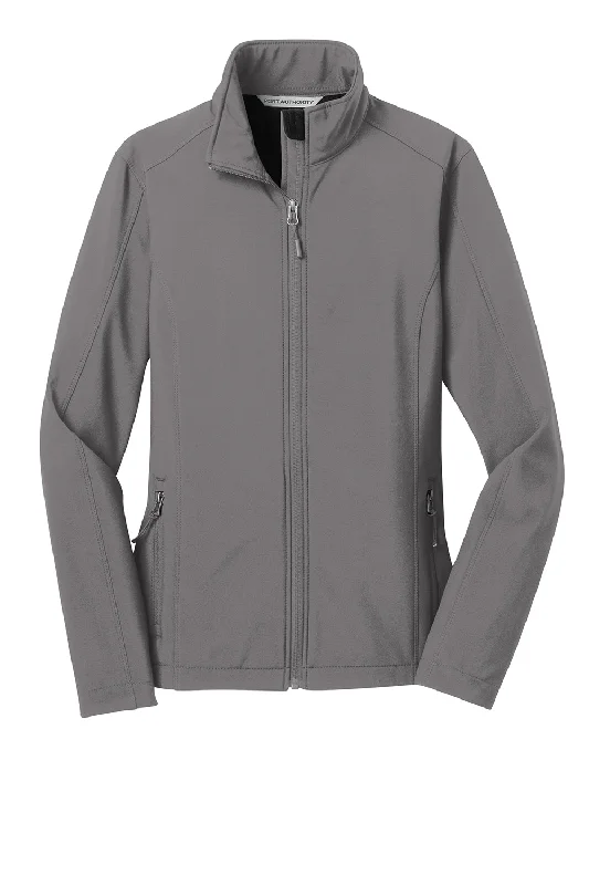 Port Authority Womens Core Wind & Water Resistant Full Zip Jacket - Deep Smoke Grey