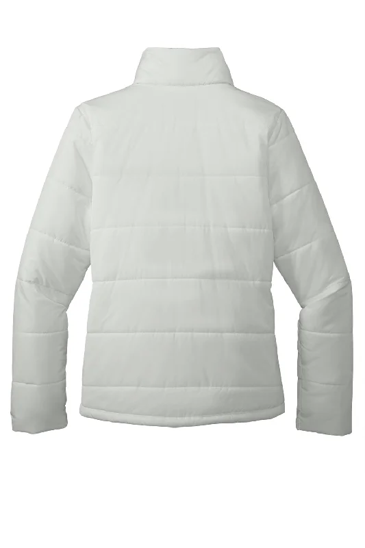 Port Authority Womens Water Resistant Full Zip Puffer Jacket - Marshmallow White