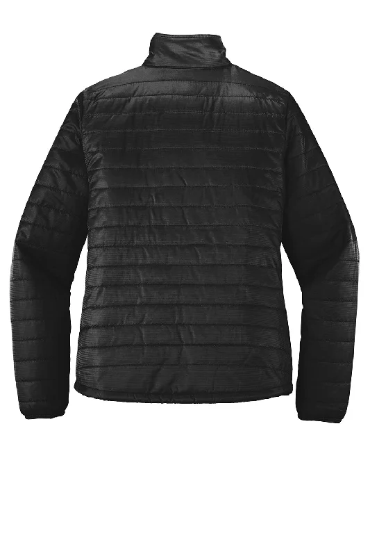 Port Authority Womens Water Resistant Packable Puffy Full Zip Jacket - Deep Black