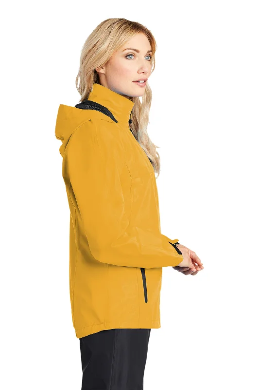 Port Authority Womens Torrent Waterproof Full Zip Hooded Jacket - Slicker Yellow