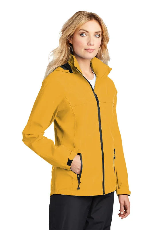 Port Authority Womens Torrent Waterproof Full Zip Hooded Jacket - Slicker Yellow