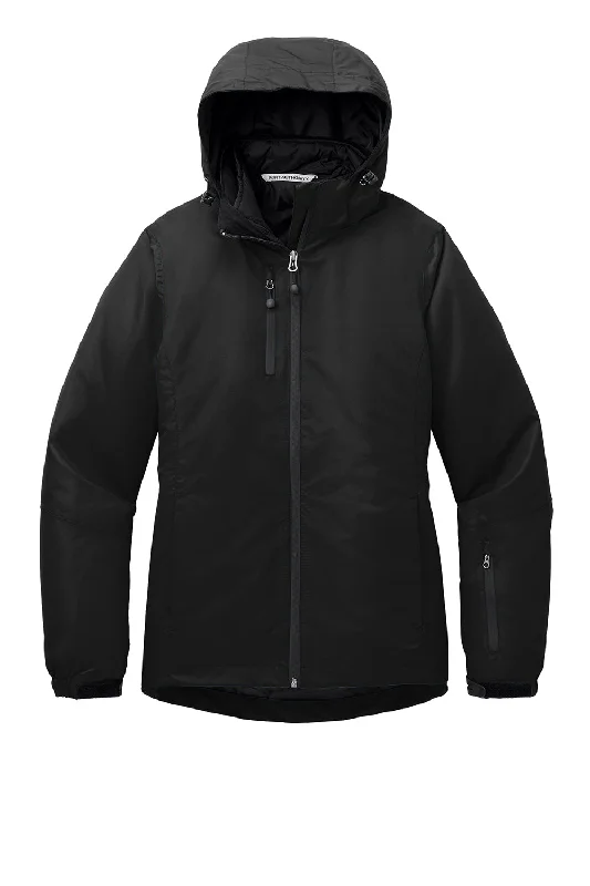 Port Authority Womens Vortex 3-in-1 Waterproof Full Zip Hooded Jacket - Black