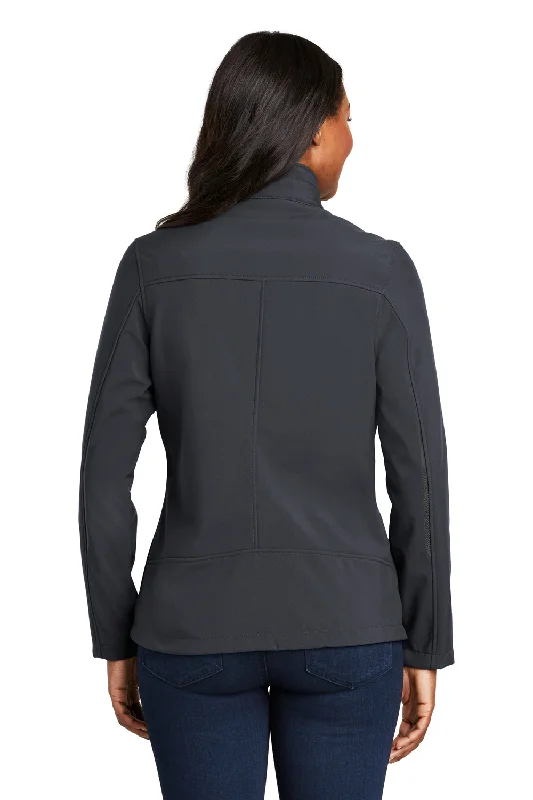 Port Authority Womens Welded Wind & Water Resistant Full Zip Jacket - Battleship Grey