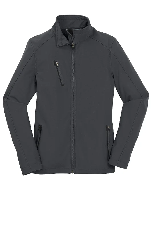 Port Authority Womens Welded Wind & Water Resistant Full Zip Jacket - Battleship Grey