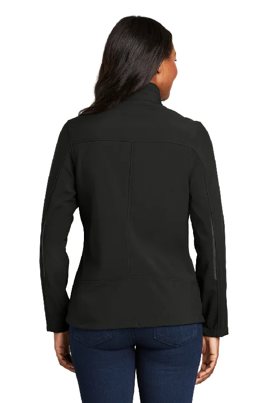 Port Authority Womens Welded Wind & Water Resistant Full Zip Jacket - Black