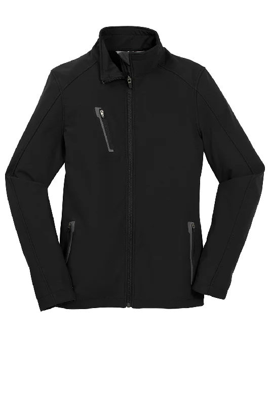 Port Authority Womens Welded Wind & Water Resistant Full Zip Jacket - Black