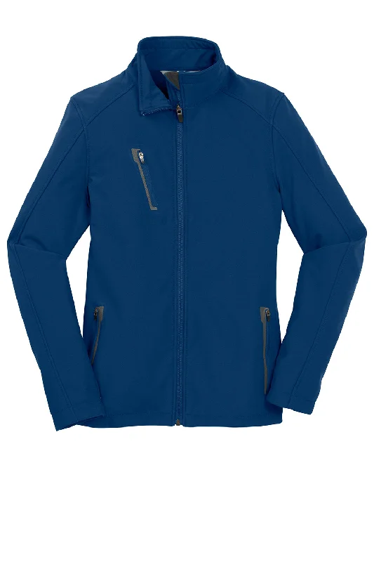 Port Authority Womens Welded Wind & Water Resistant Full Zip Jacket - Estate Blue