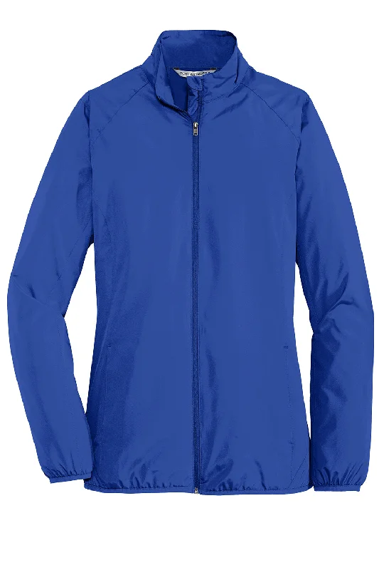 Port Authority Womens Zephyr Wind & Water Resistant Full Zip Jacket - Stratus Grey - Closeout