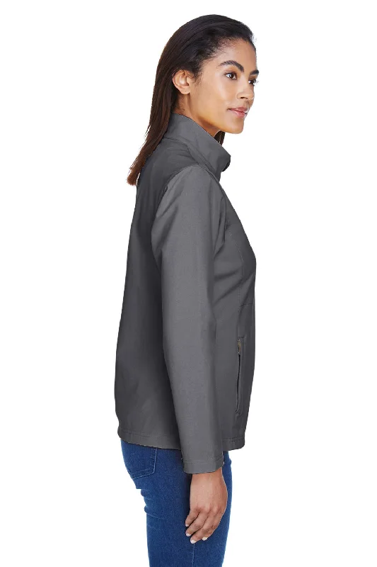 Team 365 Womens Leader Windproof & Waterproof Full Zip Jacket - Graphite Grey