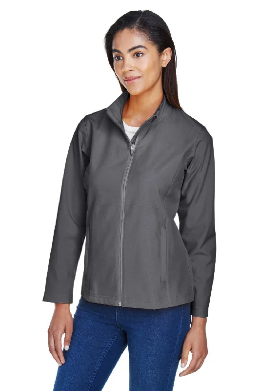 Team 365 Womens Leader Windproof & Waterproof Full Zip Jacket - Graphite Grey