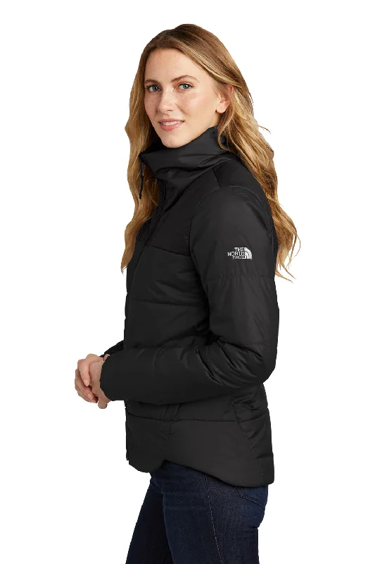 The North Face Womens Water Resistant Everyday Insulated Full Zip Jacket - Black - Closeout